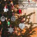 2 x Christmas Ornaments 2025,Gnome Xmas Keepsake Pendant, Christmas Tree Ornament Handcrafted Metal DIY Hanging Craft Collectibles for Xmas Trees Home Party Party Gifts (Gnome) (Claus1)