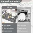 2PCS Stone Drying Mat for Kitchen Counter, Stone Dish Drying Mat - Diatomite Water Absorbing Drying Stone for Kitchen Counter Mat, Quick Dry Stone Mat Kitchen for Cups Dishes Bottles.