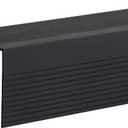 Stair Nosing, Stair Edge Protector 72" Long, Dark Bronze Aluminum Anodized (Black)