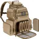TIDEWE Tactical Range Backpack Bag for Gun and Ammo with Pistol Case (Khaki)
