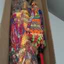 Indian Handmade Designer Cotton Fashion Multi Colored Umbrella Embroidery Boho Umbrellas Parasol 10 Pcs Lot