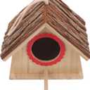Hanging Bird Nest House Wooden Winter Warm Bird Incubation Box for Outdoor Cockatiel Nesting