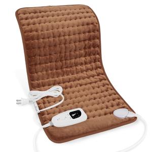 Deepsoon Heating Pad,Electric Heating Pads for Back,Neck,Moist Heating Pad for Abdomen Shoulder Knee Legs,Dry/Moist Heat&Auto Shut Off,Mother's Day Birthday for Men and Women,Brown,24x12 Inch