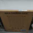 BalanceFrom Easy Walk-Thru Baby and Pet Safety Gate with Hold-Open and Auto-Close  Adjustable Steel Barrier for Stairs, Doorways, and Hallways, No Drilling Installation