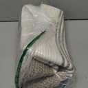 45L Small Laundry Basket with Leather Handles for Living Room Storage, Woven Rope Baskets Bin for Blanket, Kids Toy, Gifts, Wicker Hamper for Bedroom Dirty Clothes, 18"x14"x11" Dark Brown