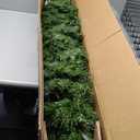 6 FT Pre-Lit Artificial Xmas Tree with Colorful Fiber Optics & 517 PVC Branch Tips