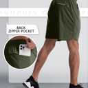 CANGHPGIN 2 Pack Mens Workout Athletic Shorts 7 inch Inseam Quick Dry Hiking Shorts Men Lightweight Sports Gym Shorts Running (Black, XXXL)