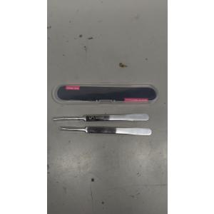 2 Pcs Stainless Cell Tweezers 