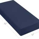 Cot Sheets 31" x 75"(Sheet Only), Cot Fitted Sheet Ultra Soft and Breathable Snug Fit for Narrow Twin Mattress/RVs Bunk/Guest Beds/Army Cots/Trifold Mattress/Travel Size Mattress Navy