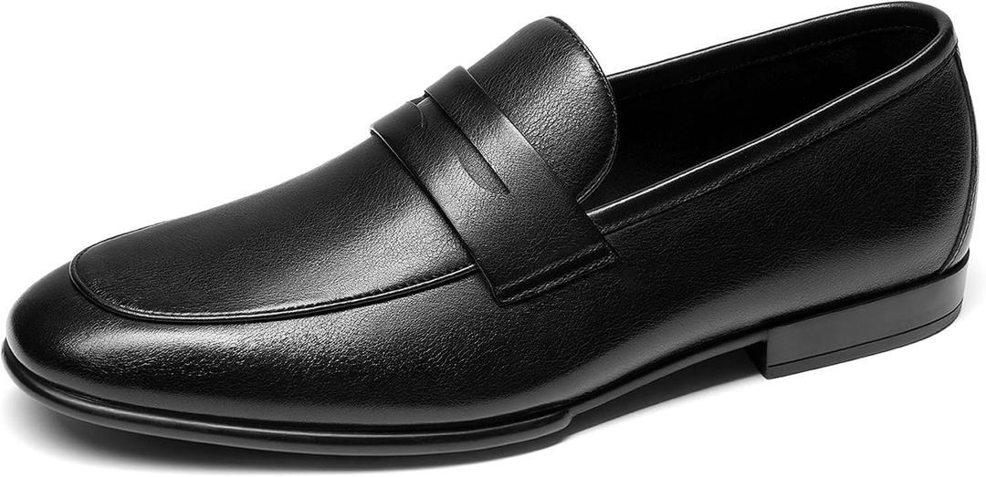 Bruno Marc Men's Classic Penny Loafers Leather Dress Shoes Comfort Lightweight Slip-on Shoe,Size 10,Black,SBLS26003M