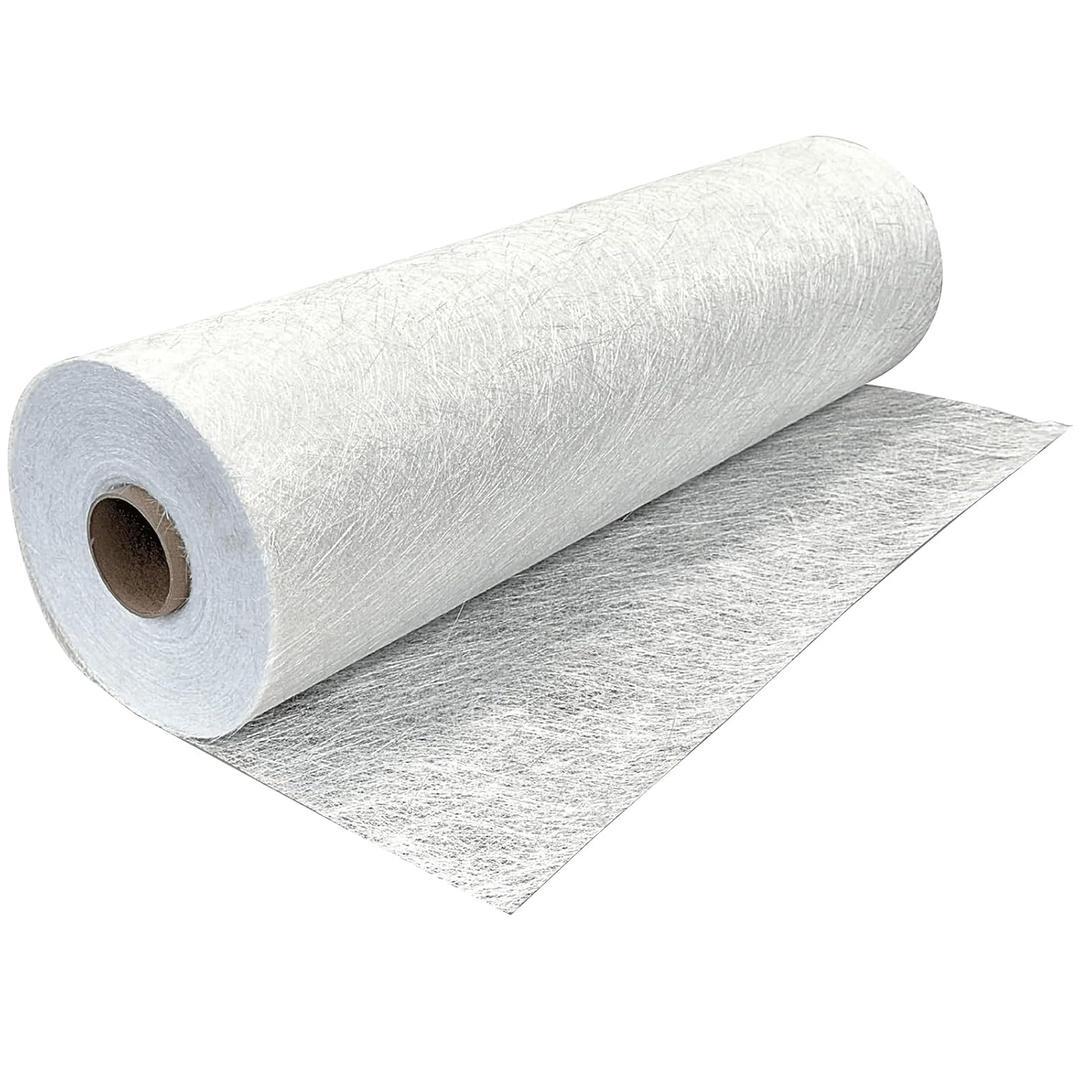 1.5oz Fiberglass Chopped Strand Mat 50" x 360" Strong, Easy to Use & Lightweight Fiberglass Cloth for Structural Reinforcement & Repair Kits for Decks, Auto Repairs