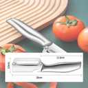 Multifunctional Vegetable Peeler,Zero Flex Peeler with Wooden Handle and Bottle Opener,Stainless Steel Kitchen Tool Suitable for All Kinds Of Vegetables and Fruits