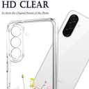 Unov Case for Galaxy A17 / A26 / F17 / M17, Crystal Clear Phone Case with [Anti-Slip Embossed Pattern], Shockproof Slim Protective [Anti-Yellowing TPU] Back Cover, Flower Garden