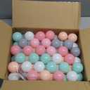 GOGOSO 100 Pit Balls Plastic Balls for Baby Toddlers GirlsToddlers for Playhouse, Baby Pool, Play Ball Fun Centers, for Babies, Kids, Toddlers 1-3, Phthalate Free BPA Free (100pcs mix color)