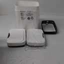 2 Pack 2.7 Gal Bathroom Trash Can with Lid, Automatic Trash Can Small Smart Garbage Can Touchless, Slim Motion Sensor Waterproof Plastic Trash Bins for Bedroom Office Kitchen Toilet (White)