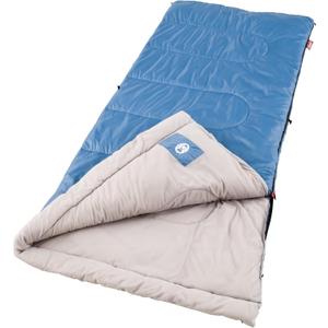 Coleman Sun Ridge 40F Cool-Weather Sleeping Bag, Lightweight Adult Sleeping Bag with Soft Trim & Draft Tube, Machine Washable, Large