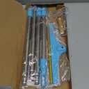 Carpet Rake for Pet Hair Removal - Reusable Pet Hair Remover, 60 Adjustable Long Handle Cat Dog Carpet Rake Scraper with Patented Design, Dog Hair Rake Brush for Rugs, Mats (Blue)