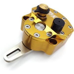 Motorcycle Front Steering Damper Stabilizer Fit For CRF YZF EXC RMZ KLX Most Motorcycle Enduro Pit Dirt Bike Universal Front Motorcycle Safety Control Adjustable Moto Accessories (Gold)