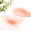 LUNNTE Silicone Shoulder Pads for Womens Clothing, Anti-Slip Shoulder Push-Up Pads Invisible Breathable Shoulder Enhancer Reusable, 1 Pairs Skin - Large