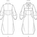 Know Me ME2140Y5 Misses' Corset Style Shirtdress Sewing Pattern Packet by Keechii B Style, Design Code ME2140, Sizes 18-20-22-24-26