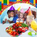 Mifoci 13.7" Building Block Party Cupcake Cardboard Number for Charcuterie Bricks Birthday Party Fillable Paper Mache Chocolate Candy Cake Decorative Gift Box(Number 8)