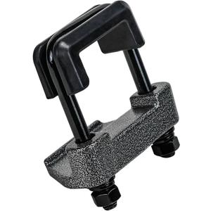 DBXB-RV Hitch Tightener Anti-Rattle Clamp for 2" Trailer Hitches, Heavy Duty Hitch Stabilizer to Reduce Movement & Noise, Textured Surface with Black and Gray Powder Coated, Rubber Insulator.