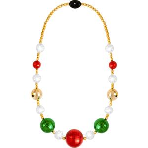 JOYIN Christmas LED Jumbo Bead Necklaces, Xmas Necklaces with Light Up Jumbo Beads in 3 Lighting Modes, Christmas Bulb Necklace for Xmas New Year Accessory for Adult Women Men Family Party