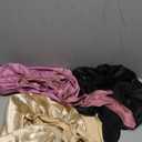 3Pcs Bonnets for Sleeping, Extra Satin Silk Bonnet for Sleeping Women with Tie Band for Curly Hair Jumbo Bonnet Braids