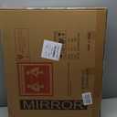 Hasipu Vanity Mirror with Lights, 24.2" x 19.7" LED Makeup Mirror, Light up Mirror with 10X Magnification, Smart Touch 3 Colors Dimmable, 360 Rotation (Right Angle Black)