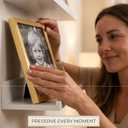Memory Island 8x10 Photo Frames for Wall and Tabletop Display, 8 by 10 Gold Picture Frames with HD Plexiglass, Set of 15