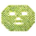 Patelai Jade Facial Mask, Jade Sleep Natural Stone Green Facial Cooling Mask, Beauty Skincare Massage Tools for Alleviate Puffiness Face Massage Puffy Eyes Dark Circles