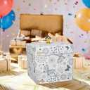 ELDGREON Explosion Gift Box, Flying Butterfly Surprise Gifts Box, DIY White Included Butterfly Kit and Faux Rose Head for Birthday, Mothers Day Gifts & Fathers Day Gift, Weddings, Anniversaries