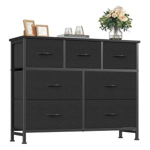 HAPPYMONT Fabric Dresser for Bedroom with 7 Drawers, Chest of Drawers