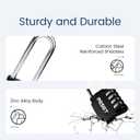 3 x RESET-060 4 Digit Combination Padlock with 2.4 inch Long Shackle Combination Lock,Outdoor Waterproof Padlock,Indoor Padlock for School Locker, Gym Locker, Shed, Fence, Gate, Toolbox, Black