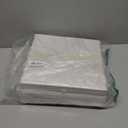 Fabric Storage Cubes with Clear Windows and Lids, 13'' Foldable Storage Bins with 3 Handles, Decorative Storage Boxes for Home, Bedroom, Closet, Office (Gray & White)