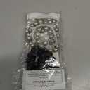 Fashey Rhinestone Hair Ties Black Hair Scrunchies Fancy Pearl Ponytail Holders Decorative Hair Accessories for Women