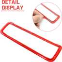 UOIENRT Hood Vents Cover Trim Red Replacement for Jeep Wrangler JL JLU Gladiator JT 2018-2024 Hood Vent Covers Cowl Panel Vent Cover Trim Exterior Accessories (7 Pcs)