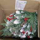 2 Pack Prelit Outdoor Christmas Tree 30 Inch, Remote Control Battery Operated with 100 Warm White Multi-Color Changing LED Lights, Small Pre-Decorated Green Xmas Tree for Pathway, Porch (Gold)