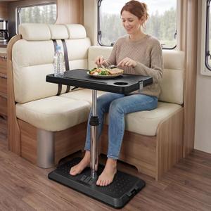 Portable Car Seat Tray Table, Height Adjustable Car Desk for Laptop
