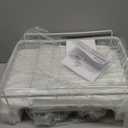 Kitsure Large Dish Drying Rack - Extendable Dish Rack, Multifunctional Dish Rack for Kitchen Counter, Anti-Rust Dish Drainers with Cutlery & Cup Holders 19.2"-26.7" L x 12.9" W, White (Standard)