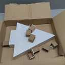 Mardili 48 Pack Adjustable Picture Frame Cardboard Corner Protectors for Shipping, Packing or Moving Art - Pack of 120 - Fold 3 Ways to fit Frames from 0.5" - 1.5"