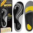 Work Insoles for Standing All Day, 200+lbs Heavy Duty High Arch Support Inserts, Foot Pain Relief for Plantar Fasciitis, Anti Fatigue,Work Boot Shoe Insoles Men Women, Size: M(Men's 8-9/ Women's 9-10)--275mm