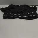 MakeMeChic Women's Halter Going Out Tops Y2k Punk Ruffle Hem Sleeveless Tank Party Clubwear (Black, S)