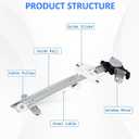 Rear Left Driver Side 6 Pins Power Window Regulator with Motor Assembly Compatible for 2017-2022 Honda CRV, Replacement 72750-TLY-H01, 72750-TLA-A11, 389176