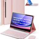 TUNKARMOR Case Keyboard for Samsung Galaxy Tab S10+ Plus / S9 FE+ Plus / S9+ Plus / S8+ Plus / S7 FE / S7+ Plus 12.4inch - Mouse and Magnetic Keyboard, Slim Case with S Pen Holder