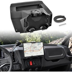Electronic Device Holder for CFMOTO UFORCE 1000, Adjustable Navigator Tablet Mount GPS Phone Holder with Storage Box for for CFMOTO UForce 1000 2019-2025/1000 XL 2022-2025 Accessories