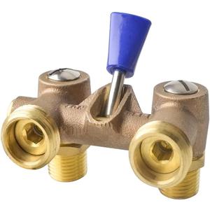 HYDRO MASTER Washing Machine Shut Off Valve1/2" Male Pipe Thread 3/4" Outlet Hose Thread.
