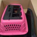 Petmate Two Door Pet Kennel for Pets up to 15 Pounds, Pink/Black, 19" Long (19.0"L x 13.0"W x 10.0"H)