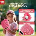 TOY Life T Ball Set for Kids 3-5 5-8, Toddler Baseball Set for Girls, T Ball Stand Sets with Baseball Glove, Tball Bating Tee Outdoor Indoor Toys for Toddler Girls