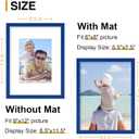 decorUhome 9x12 Picture Frame, Display Pictures 6x8 with Mat or 9x12 without Mat, Wall & Tabletop Display Photo Frame, Royal Blue, 1 Pack